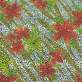 Nyomott mintás fürdőruha anyag - RED